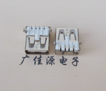 嘉兴USB AF母座 LCP 耐高温250度280度 环保白胶芯