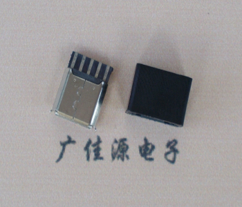 嘉兴麦克-迈克 接口USB5p焊线母座 带胶外套 连接器