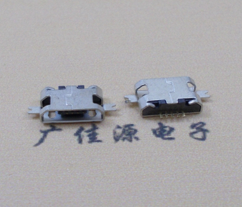 嘉兴MICRO USB B型口 两脚SMT沉板0.7/1.0/1.6直边