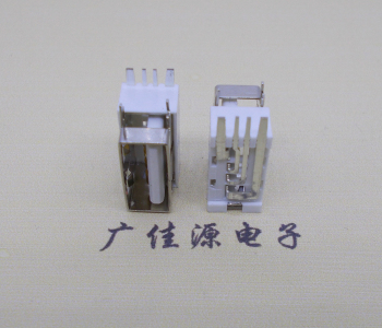 嘉兴USB侧立式短体10.0尺寸 侧插加宽脚5A大电流插座