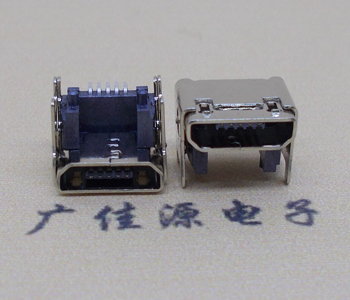 嘉兴MICRO USB 5P母座 SMT垫高 L=4.15双壳
