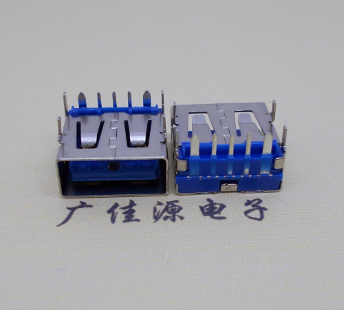 嘉兴 USB5安大电流母座 OPPO蓝色胶芯,快速充电接口