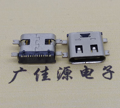 嘉兴type-c16p母座全贴带弹片连接器